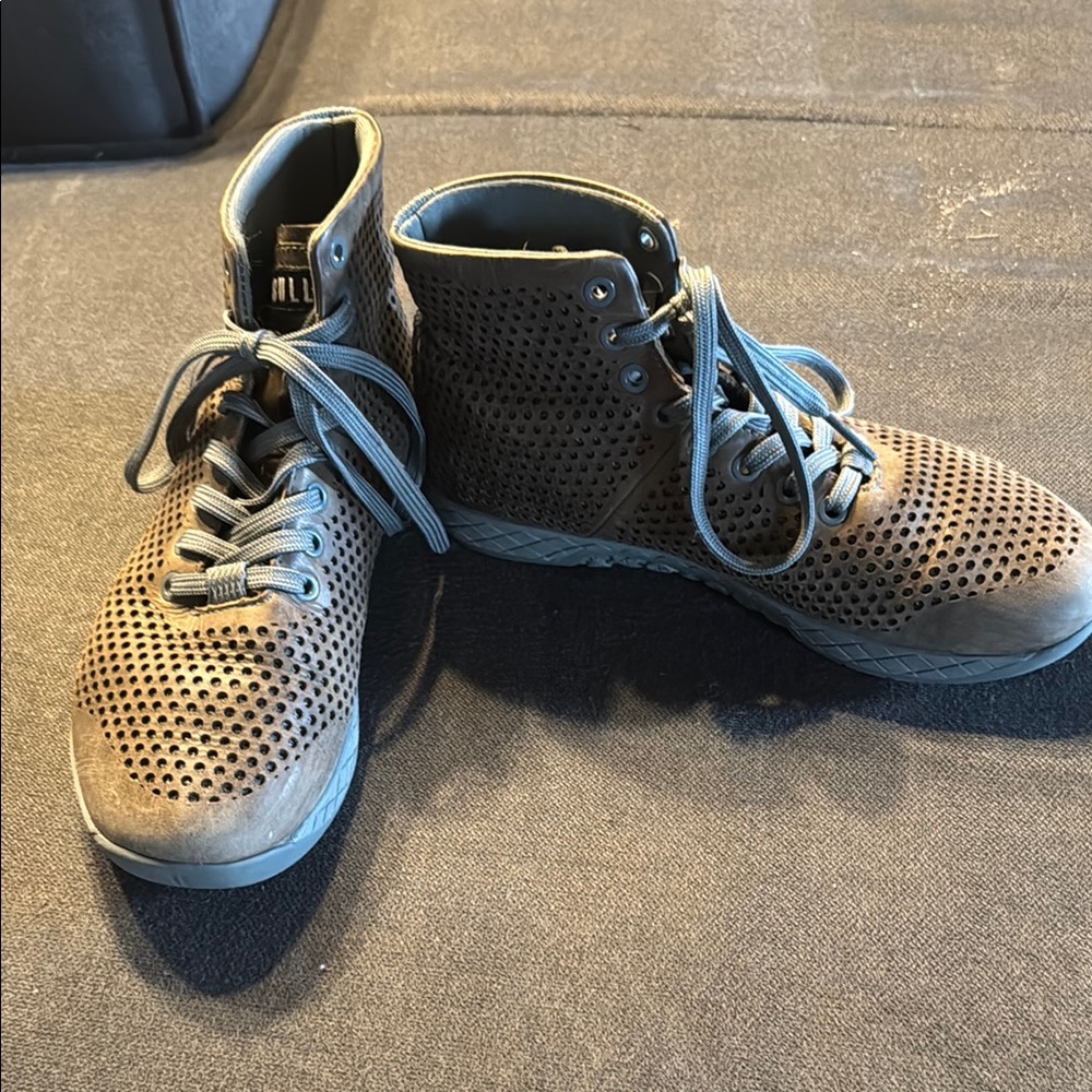 NOBULL Women’s Gray High-Top Outwork Sneakers